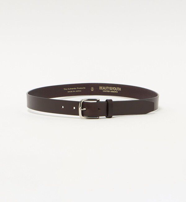 BEAUTY&YOUTH UNITED ARROWS「グロッシー レザー ベルト 28mm」|ベルト|DK.BROWN