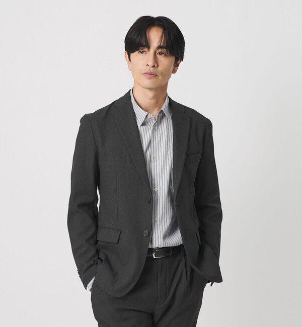 BEAUTY&YOUTH UNITED ARROWS「リサイクル ポリエステル 2B ジャケット セットアップ対応 ヨコストレッチ ウォッシャブル」|テーラードジャケット|