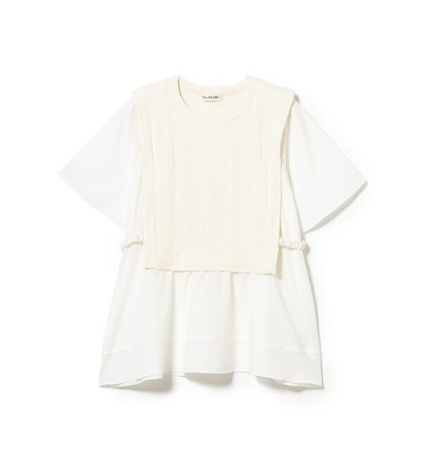 Ray BEAMS 「ケーブル ジャカード キリカエ プルオーバー」|Tシャツ・カットソー|