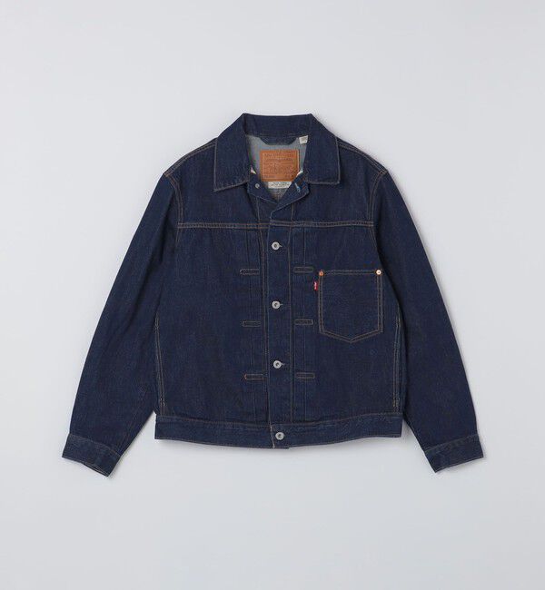SHIPS「Levis: TYPE 1 TRUCKER NEW SELVE」|デニムジャケット|ロイヤルブルー
