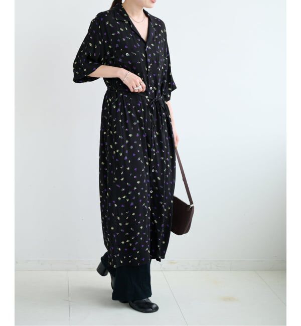 OUTDOOR PRODUCTS Usual Things「オープンカラーシャツワンピース」|ワンピース|