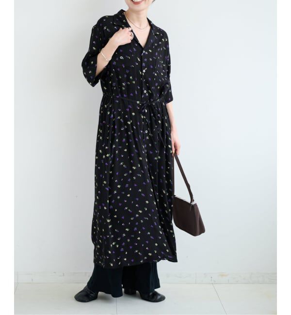 OUTDOOR PRODUCTS Usual Things「オープンカラーシャツワンピース」|ワンピース|