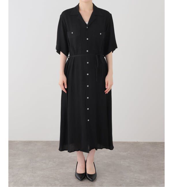 OUTDOOR PRODUCTS Usual Things「オープンカラーシャツワンピース」|ワンピース|