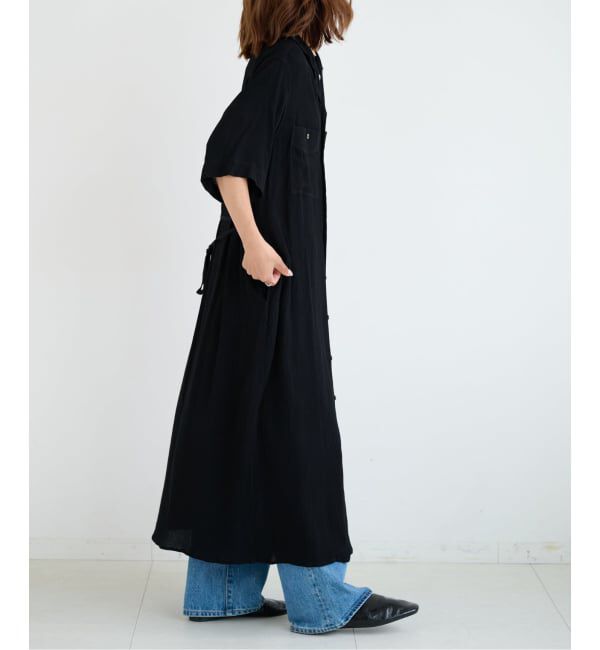 OUTDOOR PRODUCTS Usual Things「オープンカラーシャツワンピース」|ワンピース|