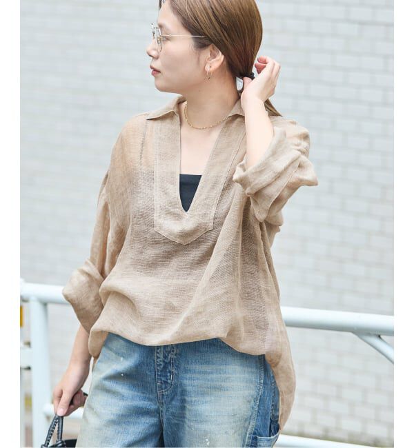 JOURNAL STANDARD「《追加2》リネンメッシュシャツ」|シャツ・ブラウス|