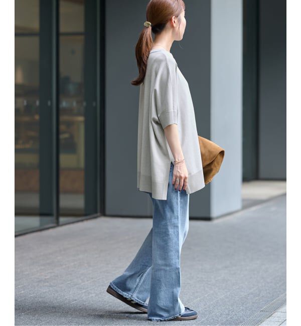 JOURNAL STANDARD relume「《追加5》接触冷感 / ウォッシャブルクールポンチョプルオーバー」|ニット・セーター|