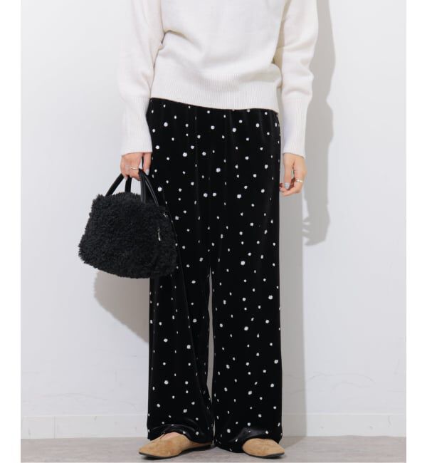 JOURNAL STANDARD relume「《WEB限定追加》小花刺繍ベロアパンツ」|その他|