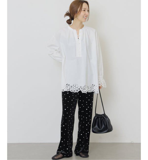 JOURNAL STANDARD relume「《WEB限定追加》小花刺繍ベロアパンツ」|その他|