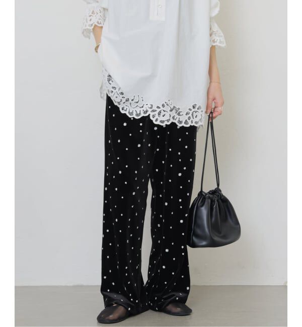 JOURNAL STANDARD relume「《WEB限定追加》小花刺繍ベロアパンツ」|その他|