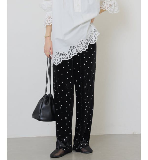 JOURNAL STANDARD relume「《WEB限定追加》小花刺繍ベロアパンツ」|その他|