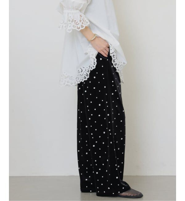JOURNAL STANDARD relume「《WEB限定追加》小花刺繍ベロアパンツ」|その他|