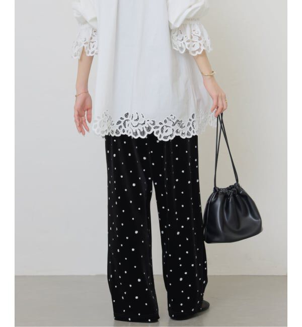 JOURNAL STANDARD relume「《WEB限定追加》小花刺繍ベロアパンツ」|その他|