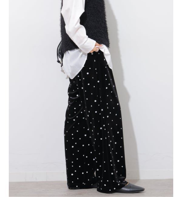 JOURNAL STANDARD relume「《WEB限定追加》小花刺繍ベロアパンツ」|その他|