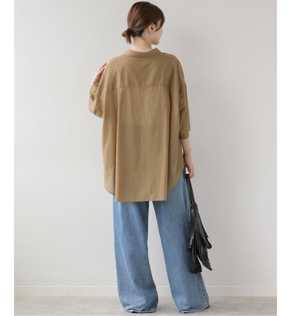 JOURNAL STANDARD relume「シアーコットンハーフスリーブビッグシャツ」|シャツ・ブラウス|