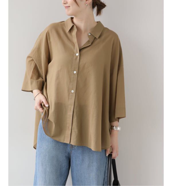 JOURNAL STANDARD relume「シアーコットンハーフスリーブビッグシャツ」|シャツ・ブラウス|