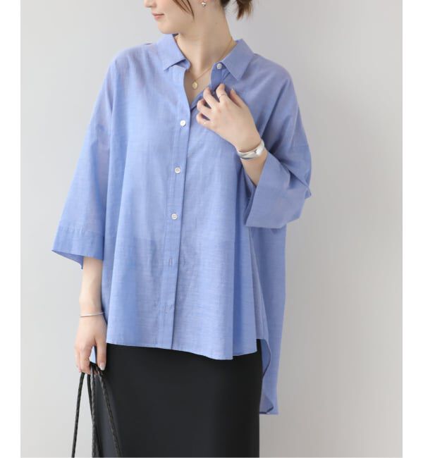 JOURNAL STANDARD relume「シアーコットンハーフスリーブビッグシャツ」|シャツ・ブラウス|
