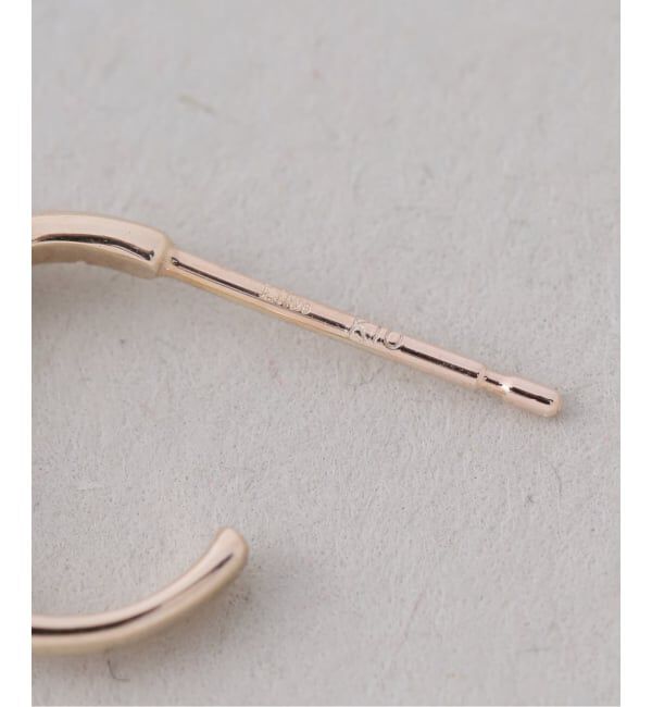 Lilas by Spick&Span「《WEB限定》バックルピアス K10（両耳）」|ピアス|