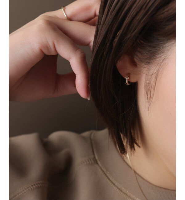 Lilas by Spick&Span「《WEB限定》バックルピアス K10（両耳）」|ピアス|