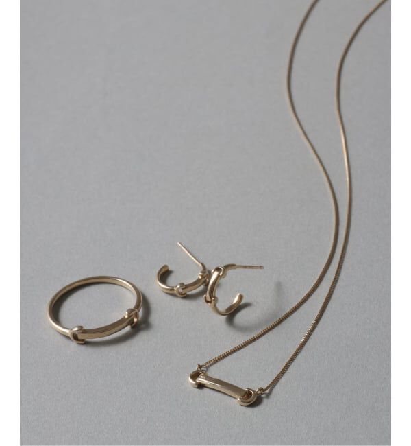 Lilas by Spick&Span「《WEB限定》バックルピアス K10（両耳）」|ピアス|