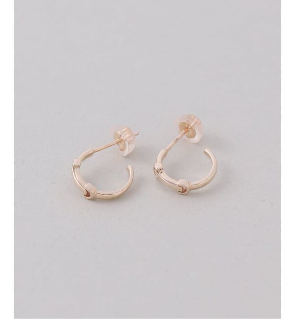 Lilas by Spick&Span「《WEB限定》バックルピアス K10（両耳）」|ピアス|