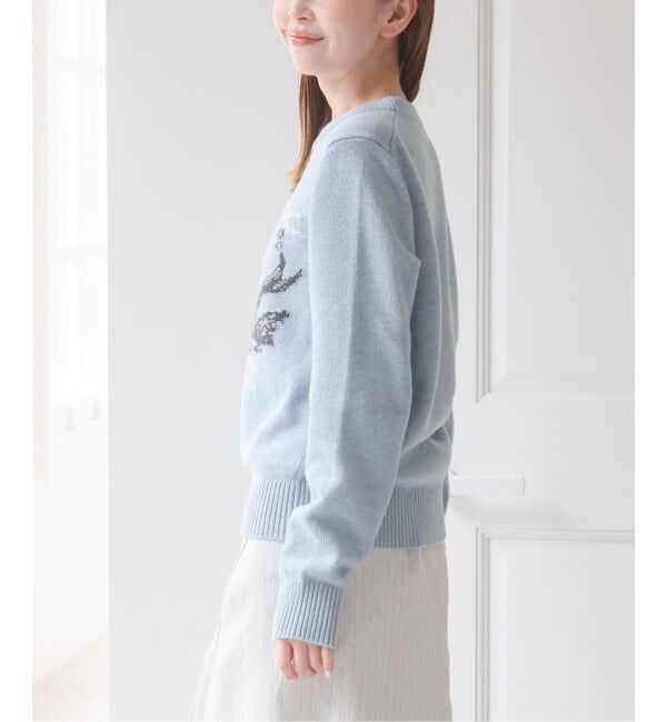 U by SPICK&SPAN「《新宿・WEB限定》GANNI / ガニー Graphic Wool Sweater Mermaid」|ニット・セーター|