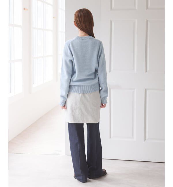 U by SPICK&SPAN「《新宿・WEB限定》GANNI / ガニー Graphic Wool Sweater Mermaid」|ニット・セーター|
