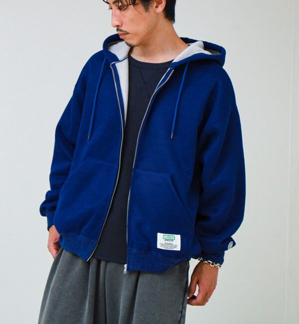GLOSTER「【DISCUS ATHLETIC】インレイ裏シャギーボンディング ジップフーディ」|パーカー|
