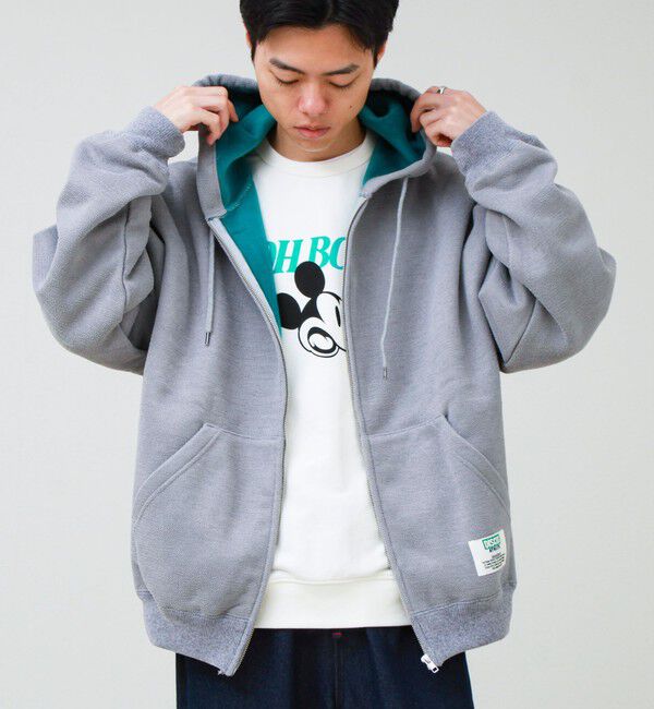 GLOSTER「【DISCUS ATHLETIC】インレイ裏シャギーボンディング ジップフーディ」|パーカー|