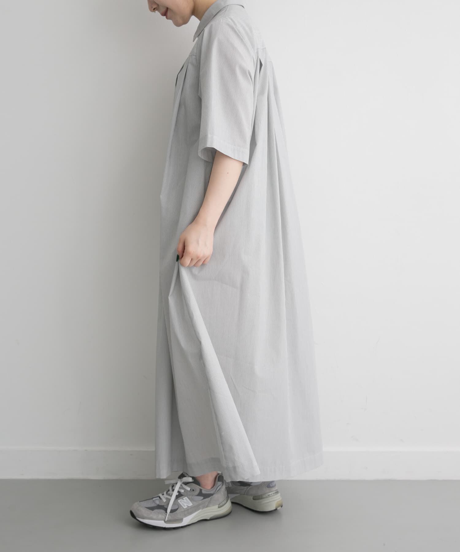 URBAN RESEARCH DOORS「FORK&SPOON　タックシャツワンピース」|ワンピース|