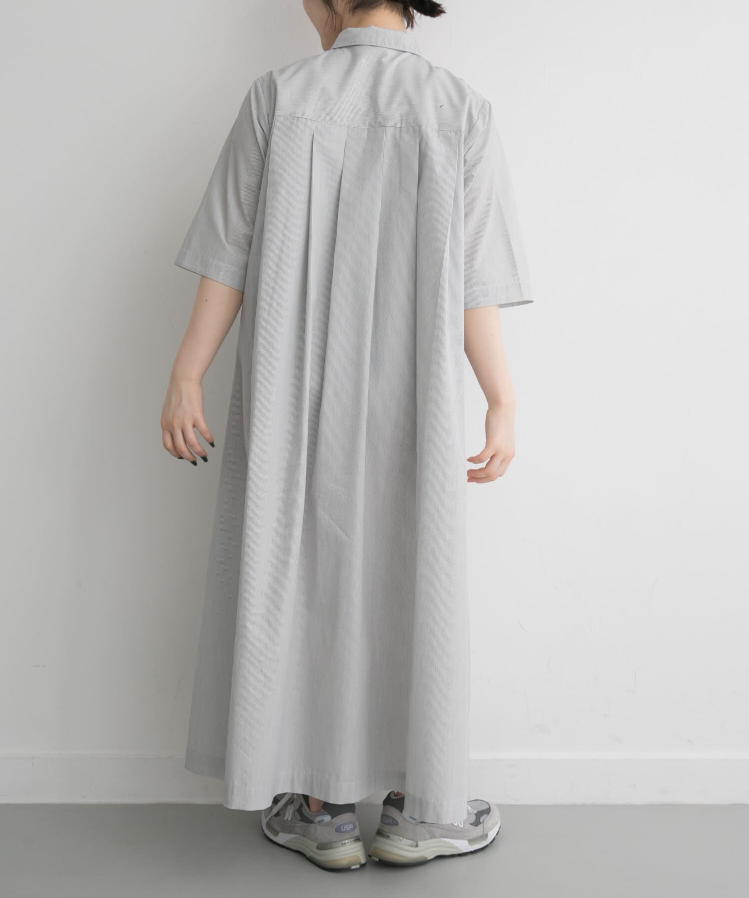 URBAN RESEARCH DOORS「FORK&SPOON　タックシャツワンピース」|ワンピース|