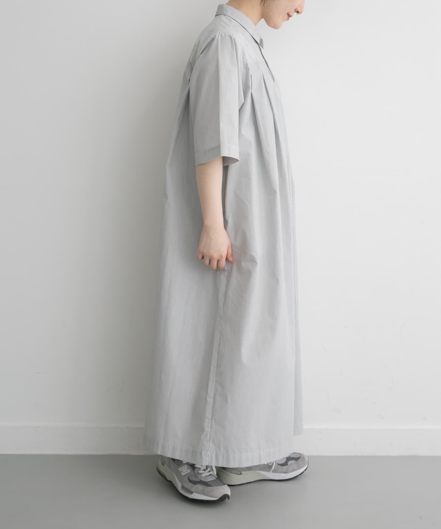 URBAN RESEARCH DOORS「FORK&SPOON　タックシャツワンピース」|ワンピース|