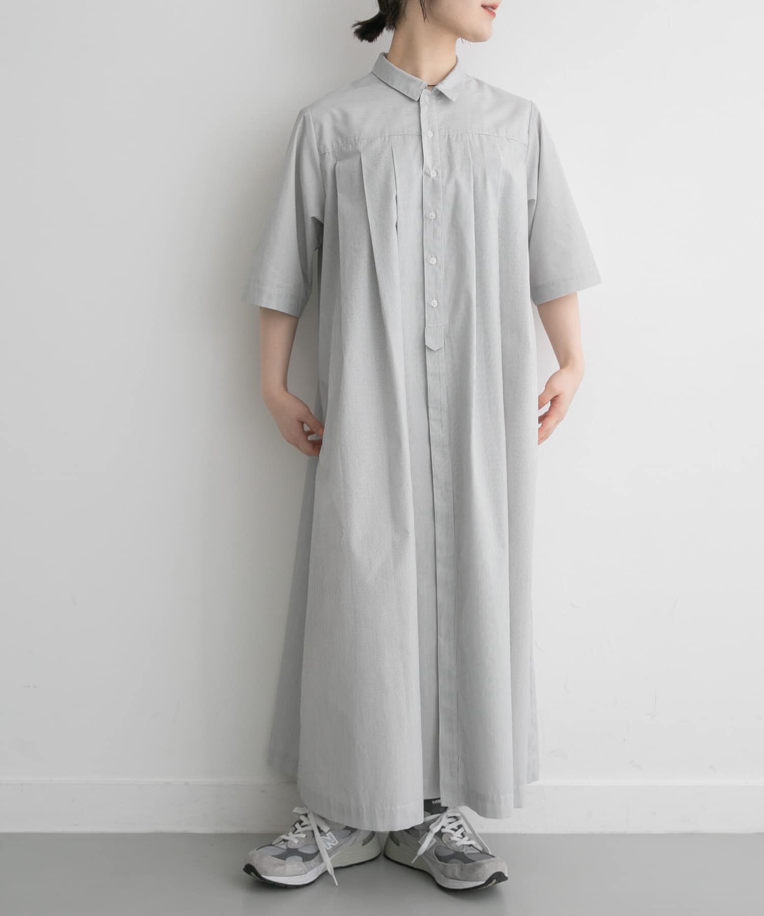 URBAN RESEARCH DOORS「FORK&SPOON　タックシャツワンピース」|ワンピース|