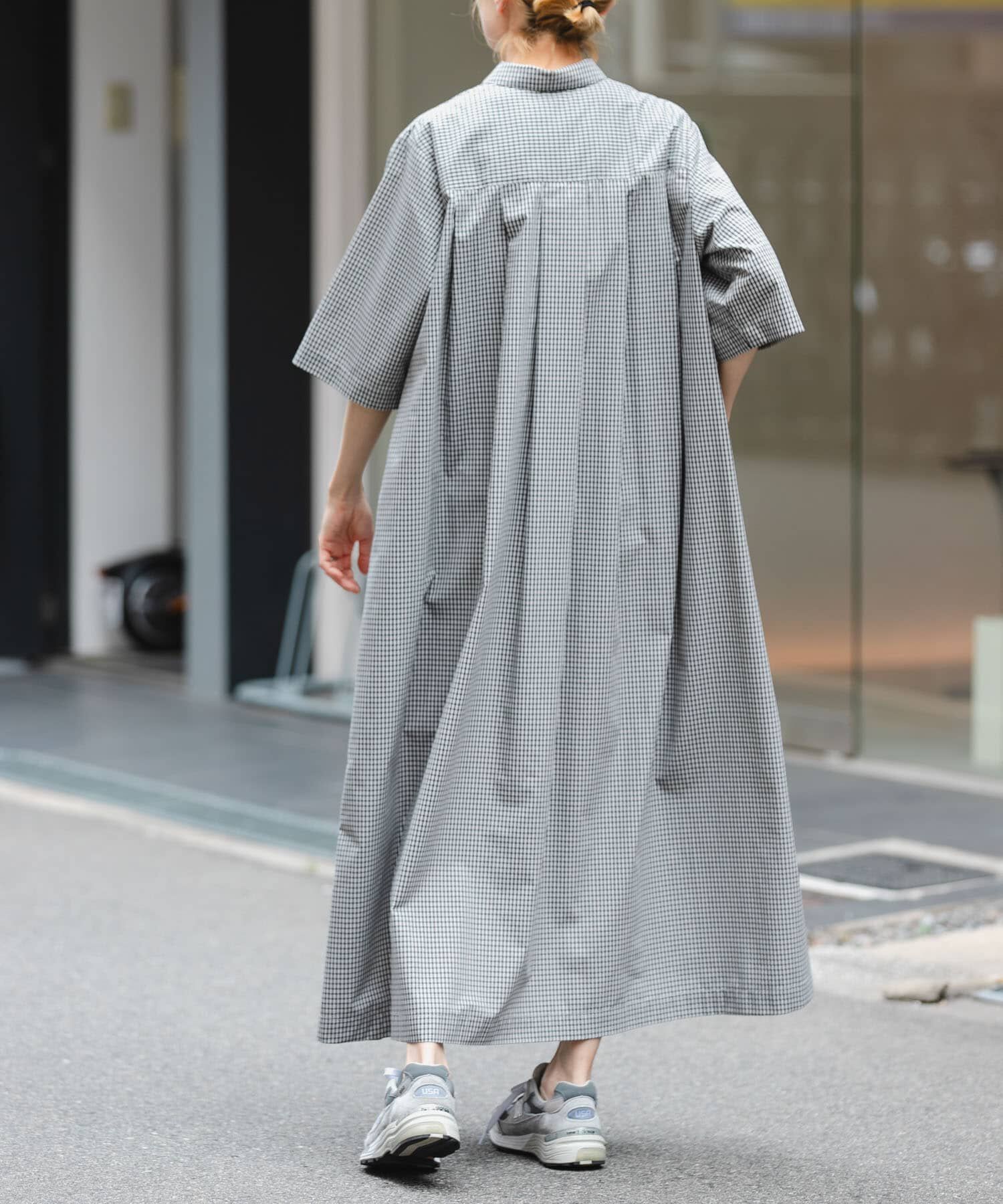 URBAN RESEARCH DOORS「FORK&SPOON　タックシャツワンピース」|ワンピース|
