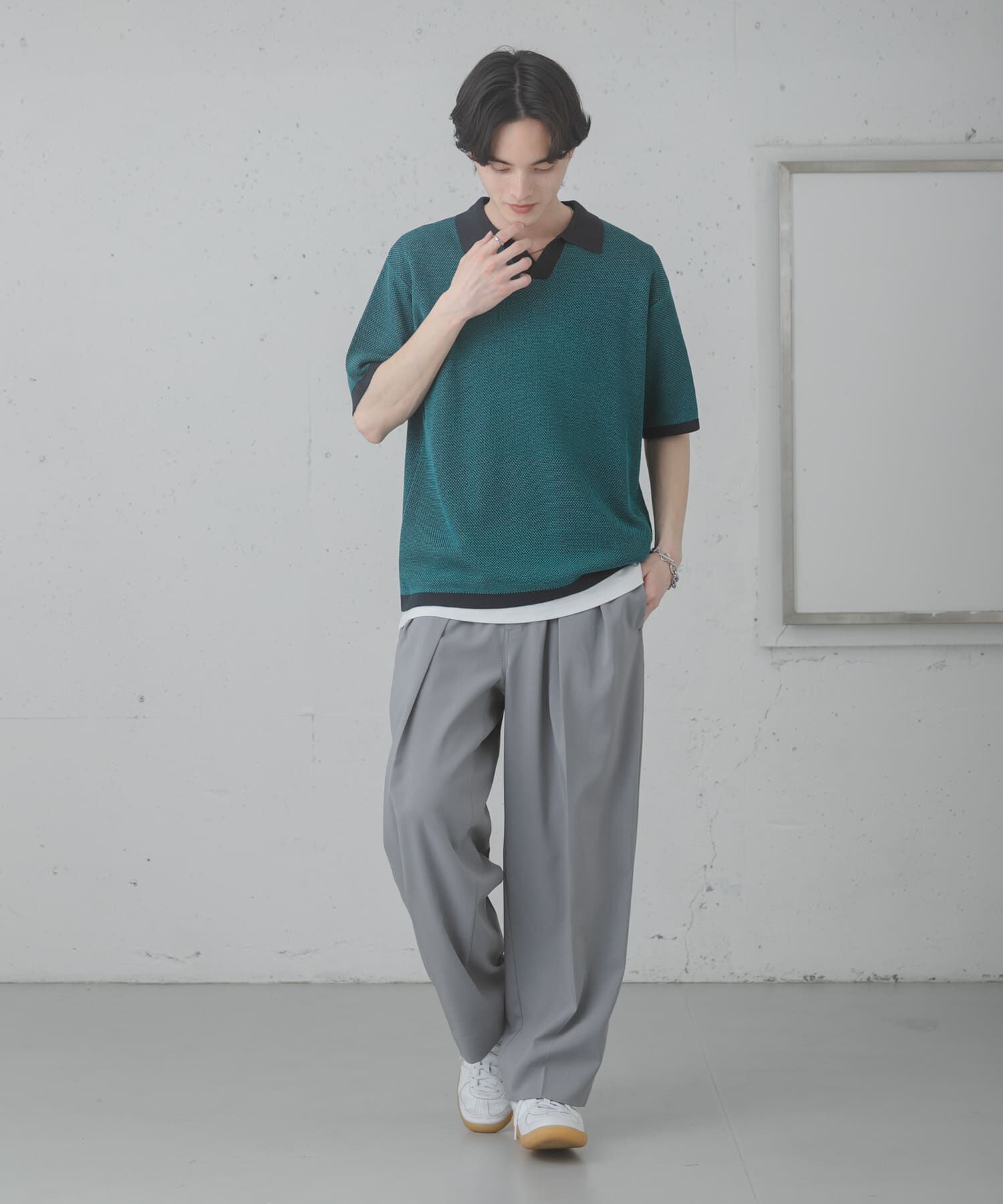 SENSE OF PLACE by URBAN RESEARCH「『洗濯可』ミックススキッパーニット」|ニット・セーター|
