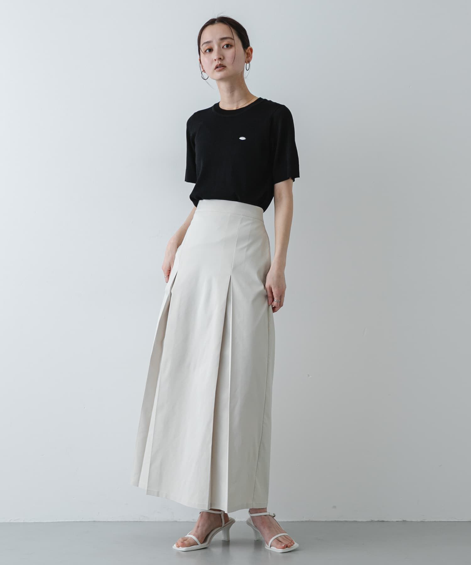 SENSE OF PLACE by URBAN RESEARCH「『洗濯可』プレートツキニットTシャツ(半袖)」|ニット・セーター|