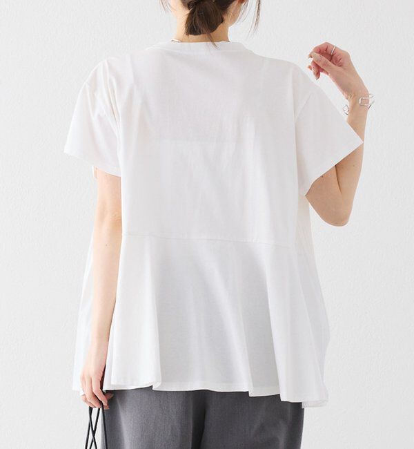  「《リバイバル》【WEB限定/Du noir】フロントプリーツTシャツ」|プルオーバー|