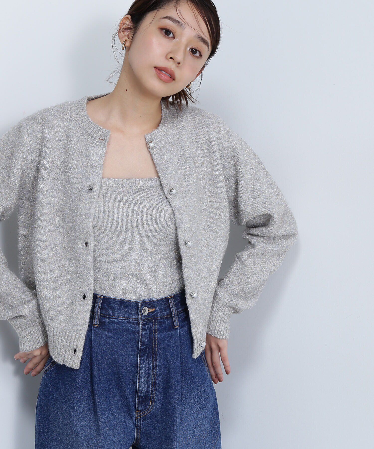  「グリッターラメアンサンブル　24AW」|ニット・セーター|
