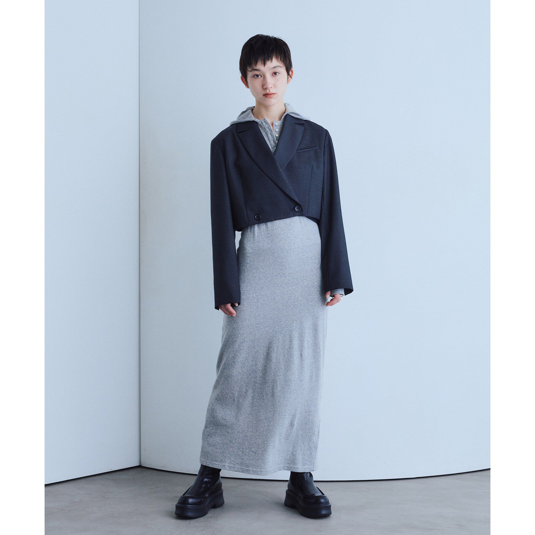 CODE A「ribboned tailor jacket」|テーラードジャケット|