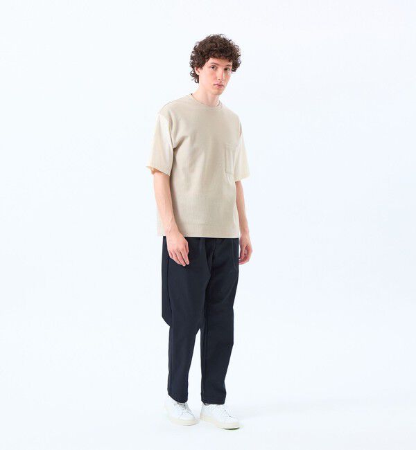 MACKINTOSH PHILOSOPHY「ニットコンビTシャツ ケーブルニット&times;ブロード」|Tシャツ・カットソー|