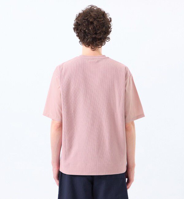 MACKINTOSH PHILOSOPHY「ニットコンビTシャツ ケーブルニット&times;ブロード」|Tシャツ・カットソー|