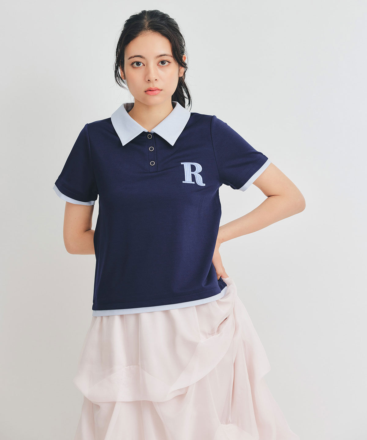 REDYAZEL「RポロレイヤードTシャツ」|Tシャツ・カットソー|