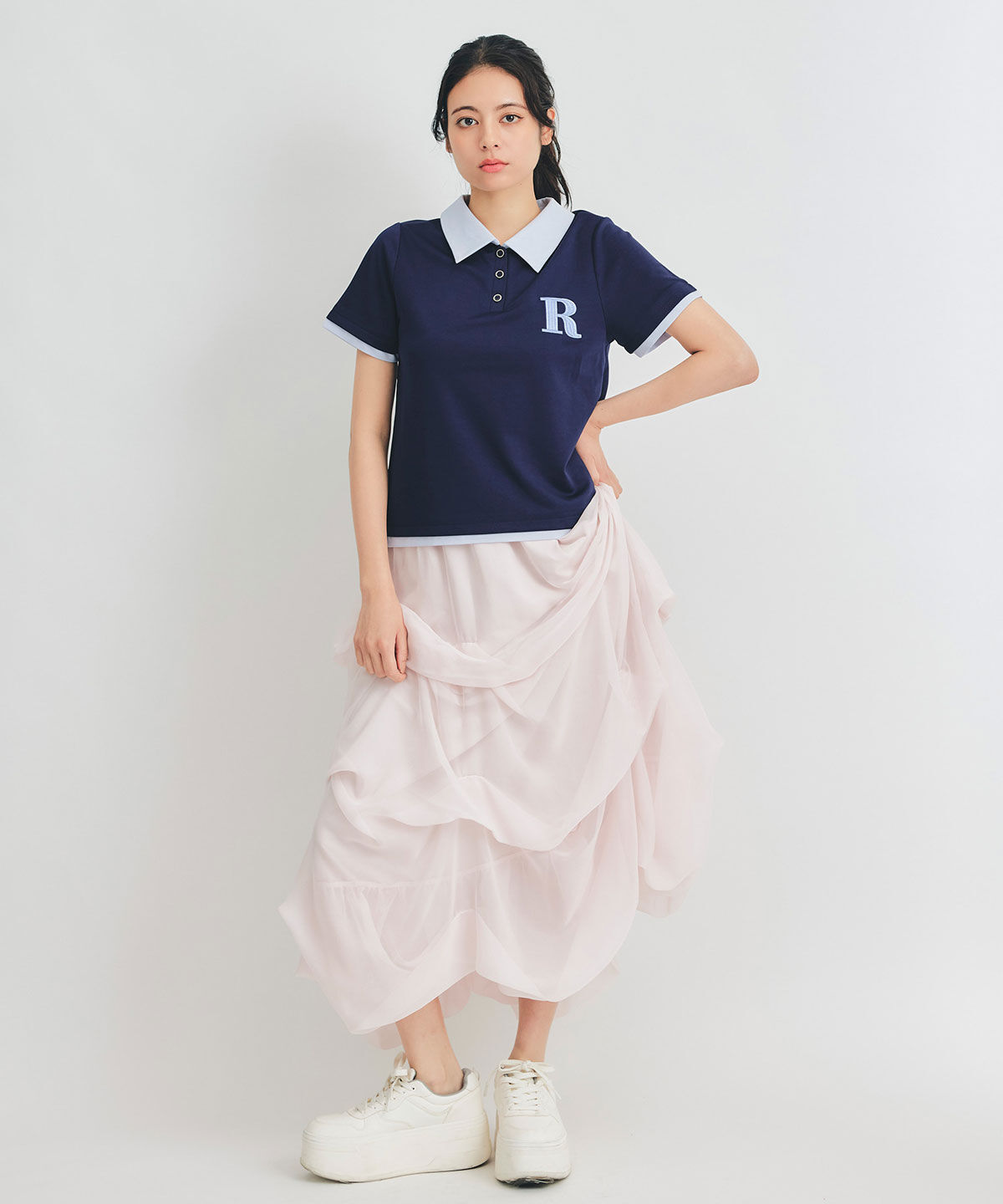 REDYAZEL「RポロレイヤードTシャツ」|Tシャツ・カットソー|