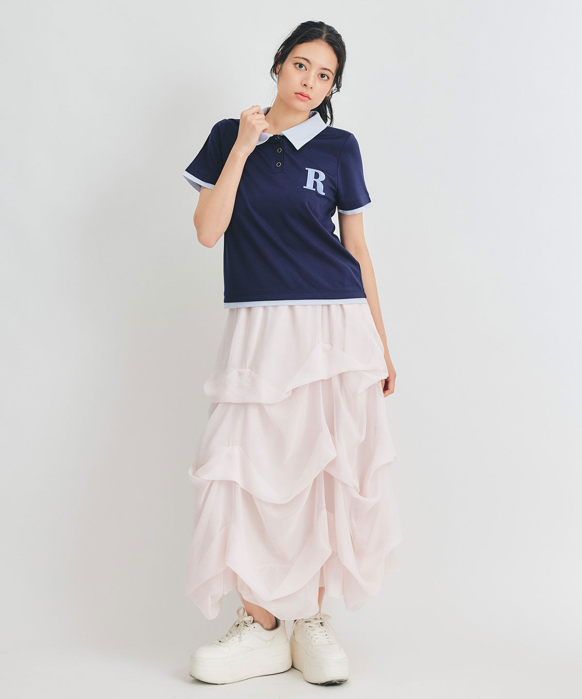 REDYAZEL「RポロレイヤードTシャツ」|Tシャツ・カットソー|