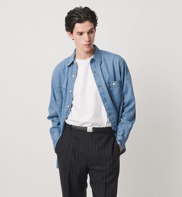 UNITED ARROWS「デニム オーバーシャツ「 SLOW &　」」|シャツ・ブラウス|