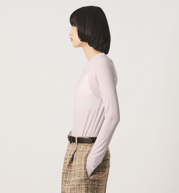 AEWEN MATOPH「＜AEWEN MATOPH＞シアー クルーネック カットソー」|Tシャツ・カットソー|