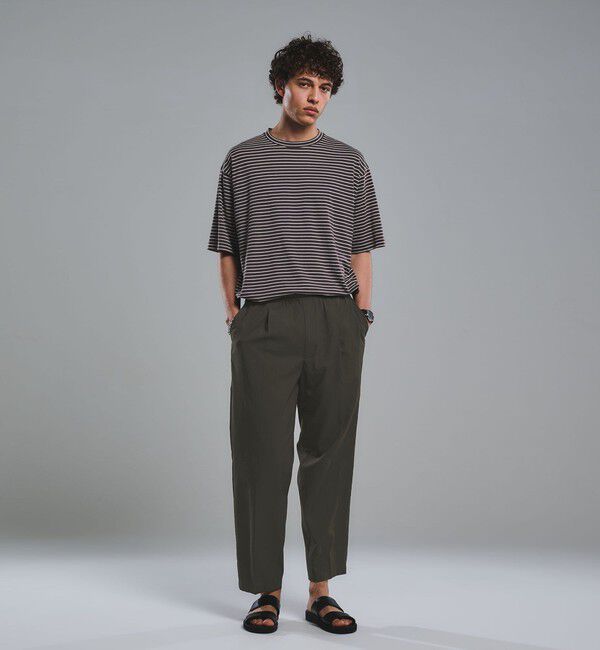 UNITED ARROWS green label relaxing「フェード ボーダー クルーネック 半袖 Tシャツ」|Tシャツ・カットソー|
