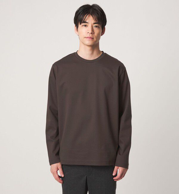 UNITED ARROWS green label relaxing「オーガニック コットン ポンチ クルーネック 長袖 Tシャツ」|Tシャツ・カットソー|