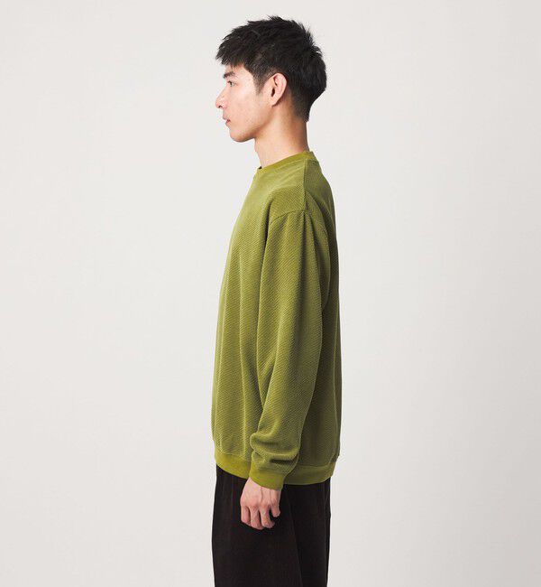 UNITED ARROWS green label relaxing「モール ジャガード クルーネック 長袖 カットソー」|Tシャツ・カットソー|