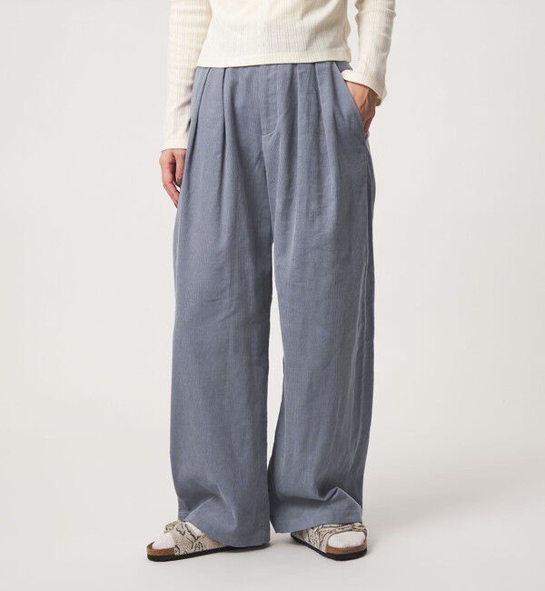 UNITED ARROWS green label relaxing「【WEB限定】＜at ease＞コーデュロイ タック パンツ」|その他|LT.BLUE