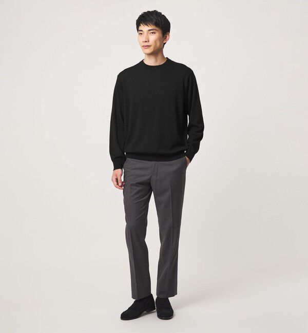 UNITED ARROWS green label relaxing「SUPER 120S ハイゲージ クルーネック ニット」|ニット・セーター|